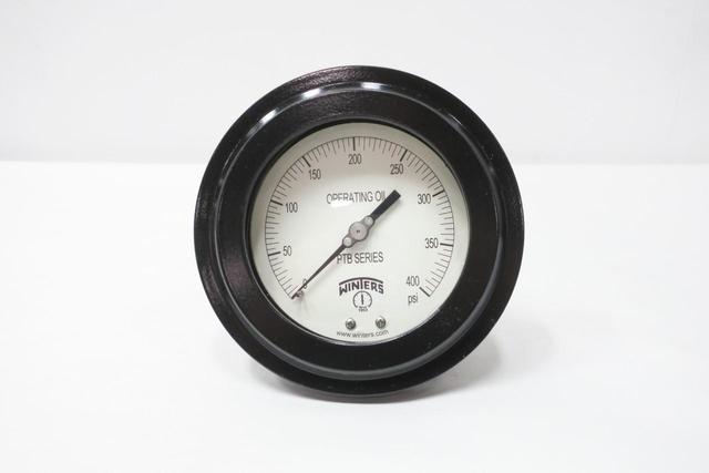 WINTERS PTB4106GE PRESSURE GAUGE 4-1/2IN 0-400PSI 1/4IN NPT