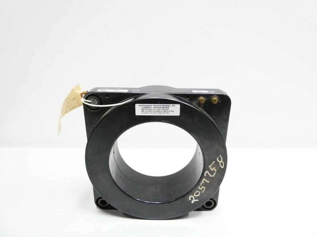INSTRUMENT TRANSFORMER 780-801 CURRENT TRANSFORMER 800:5A 600V-AC