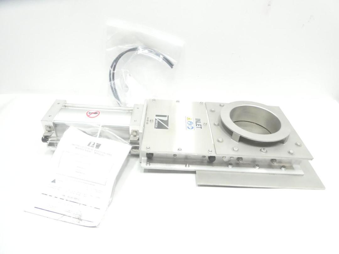 SALINA VORTEX SA08V1-E85174 PNEUMATIC STAINLESS KNIFE GATE VALVE 7IN