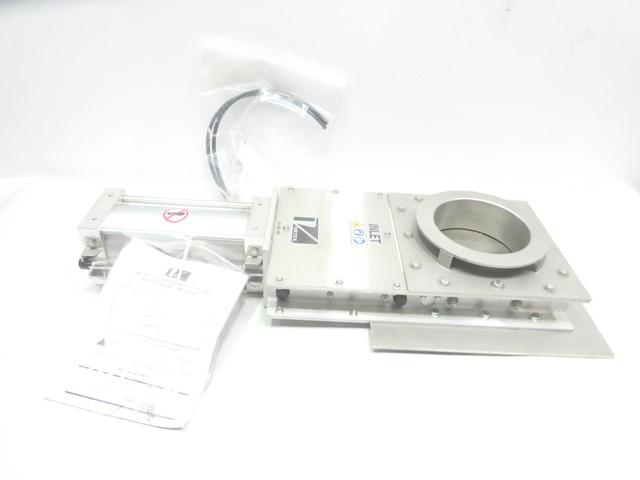 SALINA VORTEX SA08V1-E85174 PNEUMATIC STAINLESS KNIFE GATE VALVE 7IN