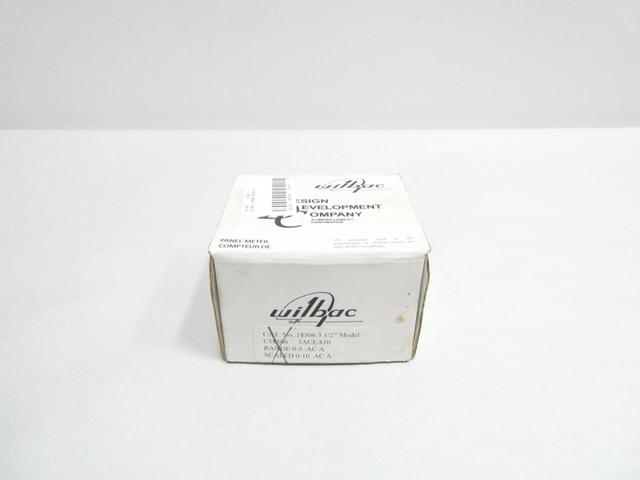 WILBAC C18506 3ACEA10 AMMETER 0-5A AC AMP AMPERES 3-1/2IN