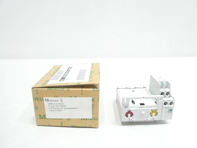 MOELLER ZMR-0,6-PKZ2 OVERLOAD RELAY 0.4-0.6/5-8A AMP