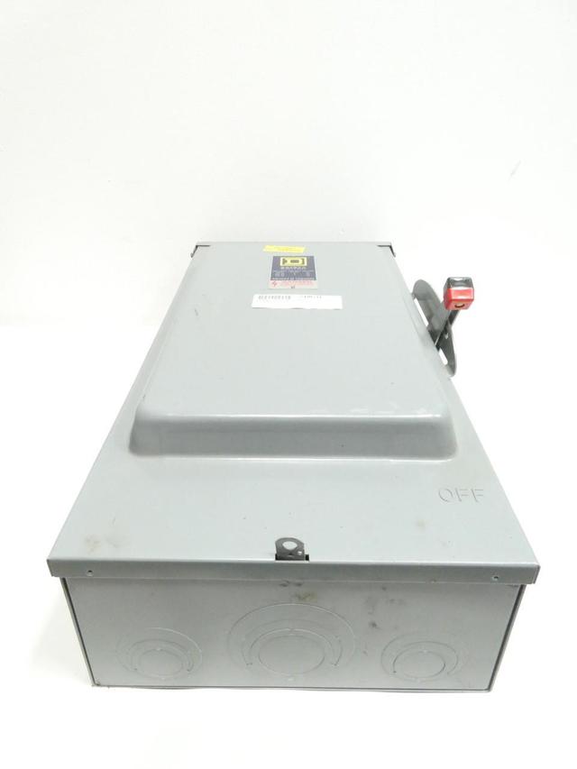 SQUARE D HU-364-RB NON-FUSIBLE DISCONNECT SWITCH 3P 200A AMP 600V-AC
