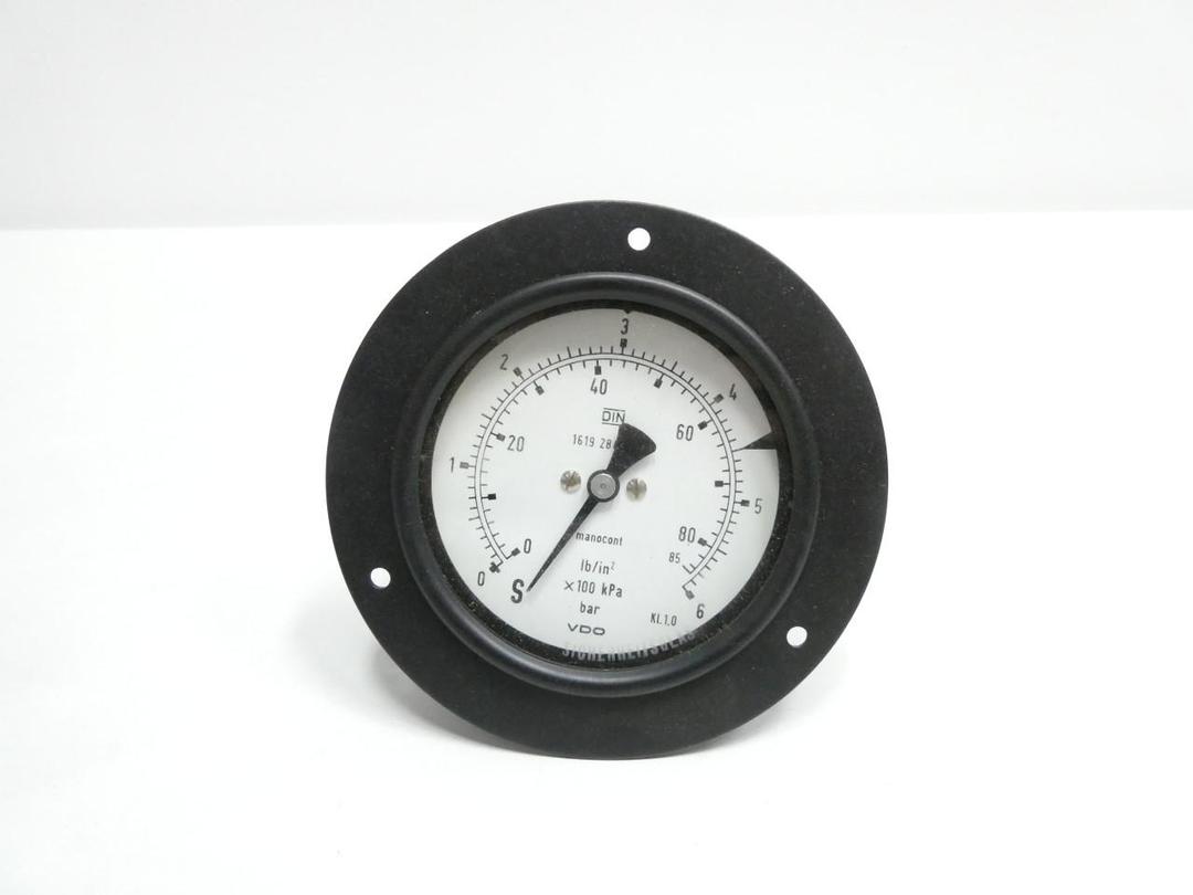 ATLAS COPCO 1619-2843-02 PRESSURE GAUGE 4IN 0-6BAR 1/4IN NPT