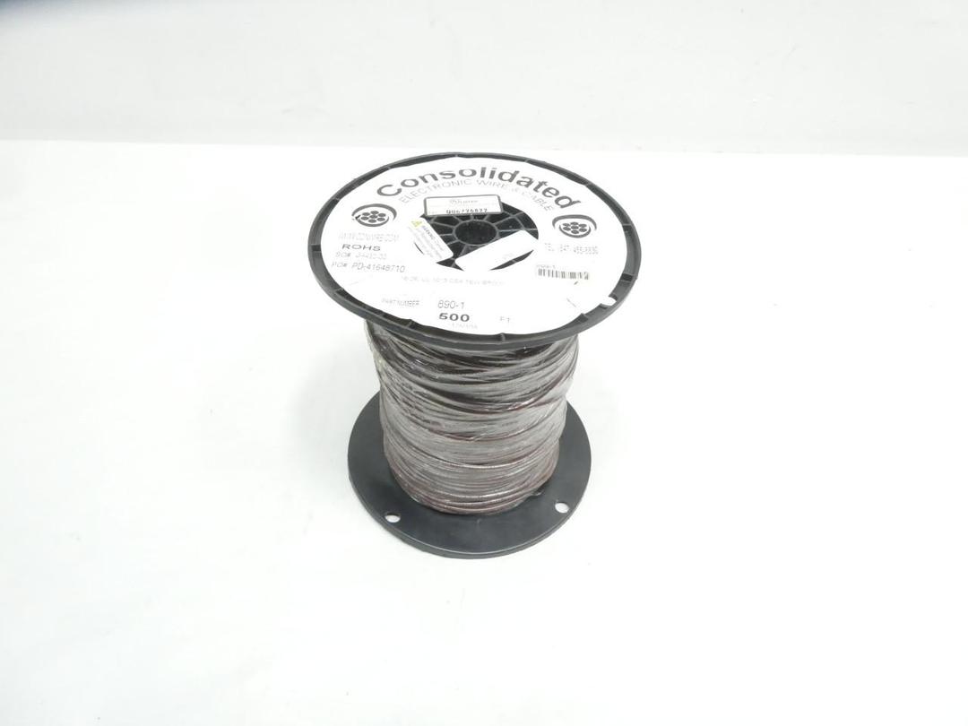 CONSOLIDATED 890-1 BROWN WIRE 16AWG 500FT 600V-AC