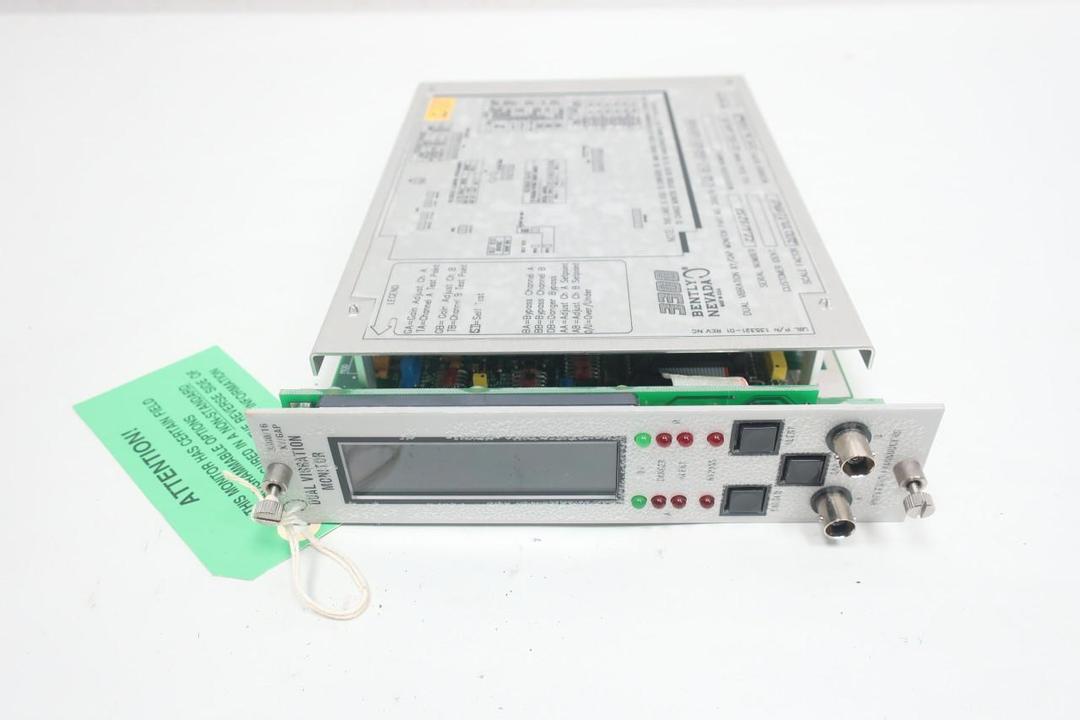 BENTLY NEVADA 3300/16-12-01-02-01-00-00 DUAL VIBRATION MONITOR 200MV/MIL