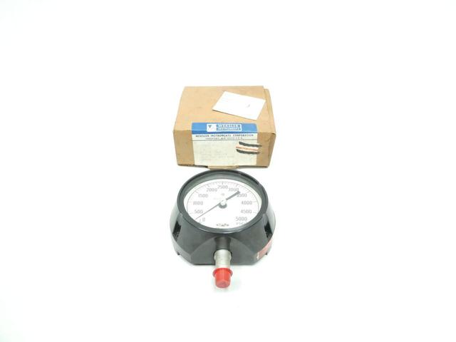 WEKSLER BA332 PRESSURE GAUGE 3-1/2IN 0-5000PSI 1/4IN NPT