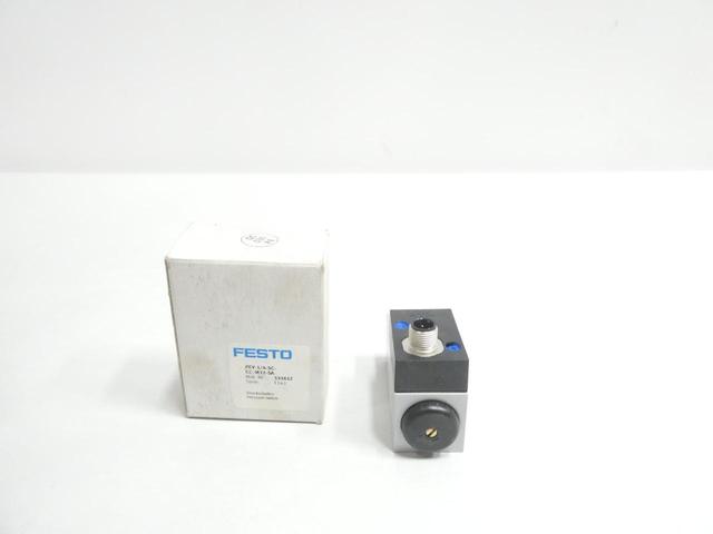FESTO PEV-1/4-SC-OD-M12-SA 531612 PRESSURE SWITCH 15-175PSI 48V-AC/DC