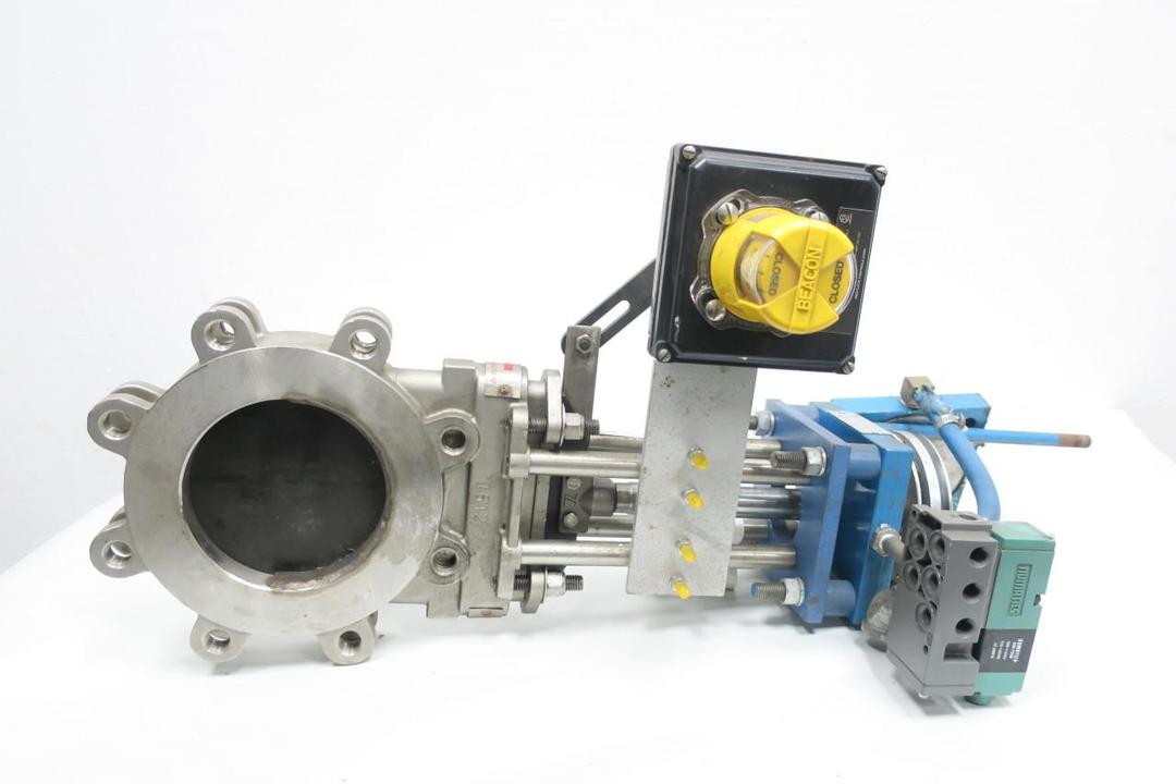 TRUELINE PAKE9NX3CK9 CY05X07R PNEUMATIC LUGGED KNIFE GATE VALVE 6IN