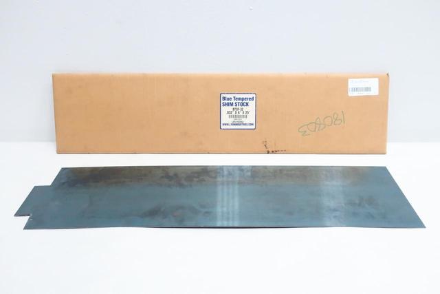 LYON INDUSTRIES BTSF-32 BLUE TEMPERED SHIM STOCK 0.032IN X 6IN X 25IN