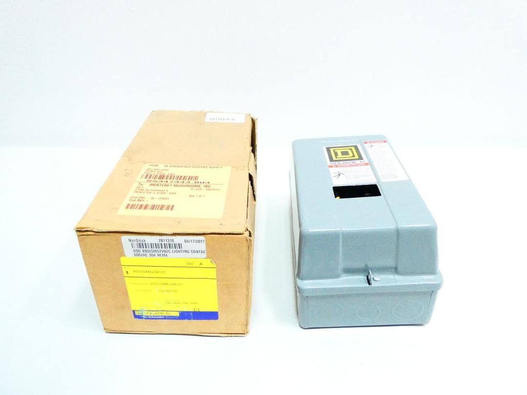 SQUARE D 8903SMG2V02C LIGHTING CONTACTOR 120V-AC