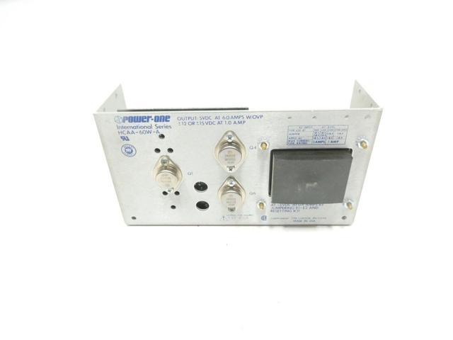 POWER-ONE HCAA-60W-A POWER SUPPLY 120/240V-AC 6A AMP 5/12/15V-DC 60W
