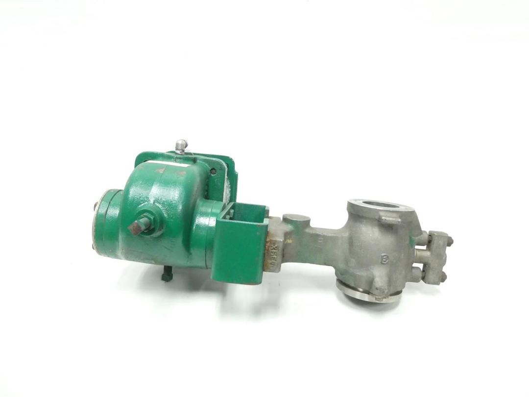 FISHER V100 1064 VEE-BALL PNEUMATIC STAINLESS WAFER CONTROL VALVE 2IN 600