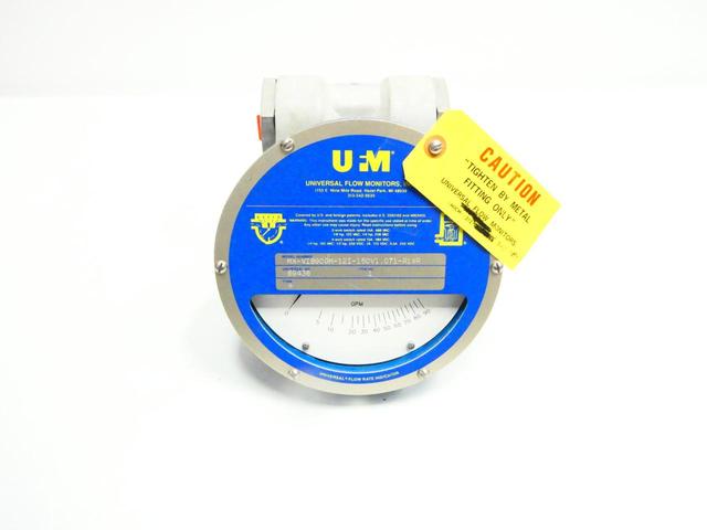 UFM MX-VIB90GM-12I-150V1.071-R1WR VARIABLE AREA FLOW METER 0-90GPM 1-1/2IN NPT