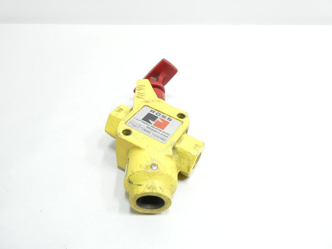 ROSS Y1523C4002 L-O-X ENERGY ISOLATION DEVICE 0-20BAR 1/2IN X 3/4IN NPT