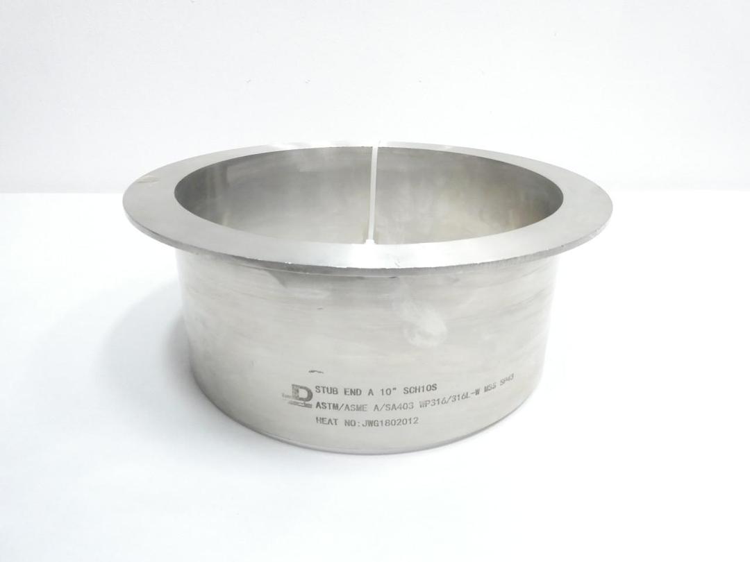 JEDE SCH10S STAINLESS STUB END 10IN