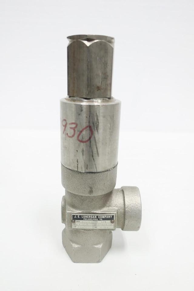 J.E. LONERGAN FSS1 STAINLESS RELIEF VALVE 150PSI 3/4IN
