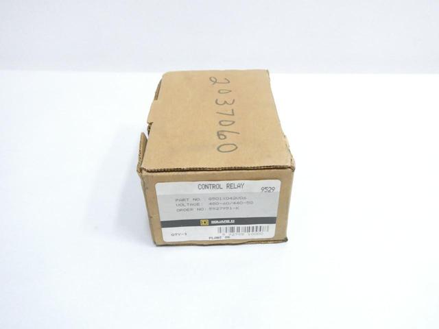 SQUARE D 8501XO42V06 CONTROL RELAY 480V-AC