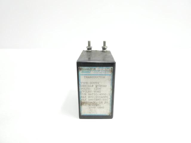 SPANG DCCT2 TRANSDUCER 4000:1 200A 120V-AC 1000OHM