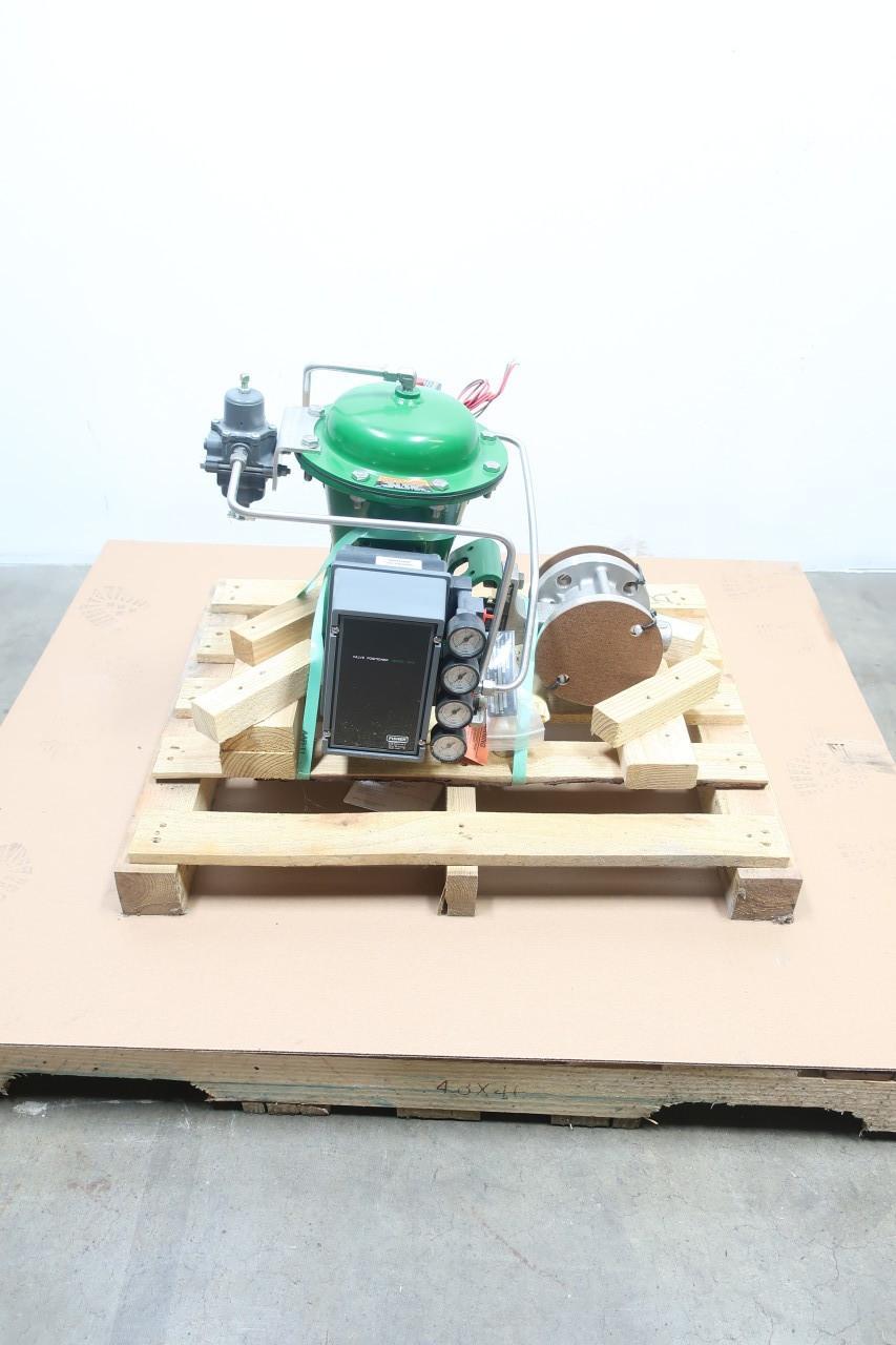FISHER V150 VEE-BALL 2052 SIZE 1 3610J PNEUMATIC STAINLESS CONTROL VALVE 2IN 150