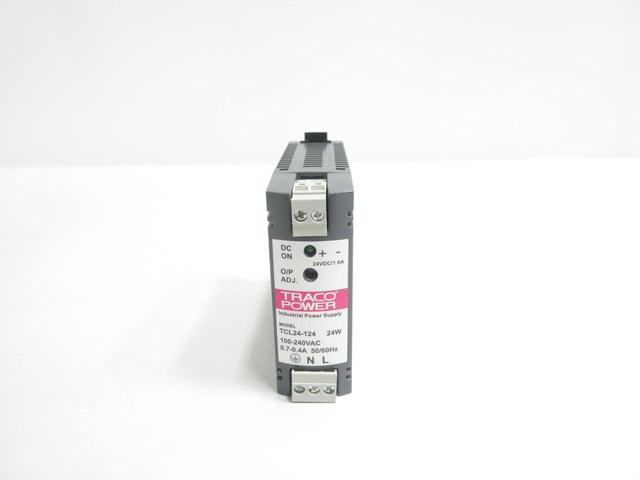 TRACO TCL24-124 POWER SUPPLY 100-240V-AC 1A AMP 24V-DC 24W