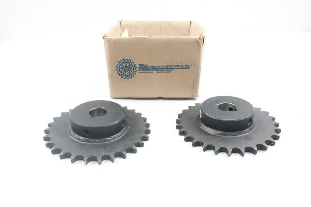 BOX OF 2 MARTIN 50BS28 SINGLE ROLLER CHAIN SPROCKET 1IN 28T 5/8IN