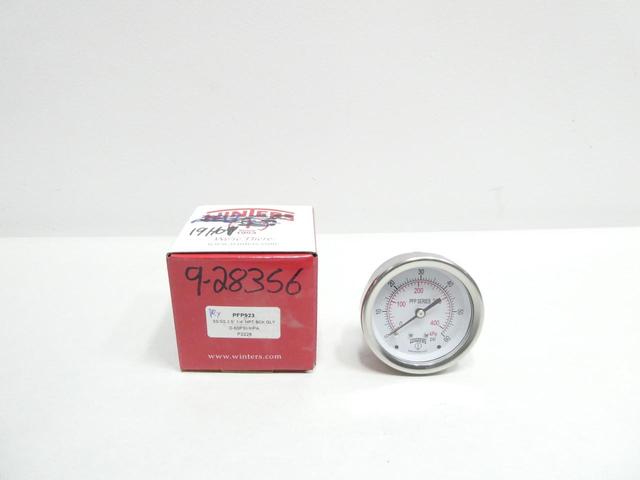 WINTERS PFP923 PRESSURE GAUGE 2-1/2IN 0-60PSI 1/4IN NPT