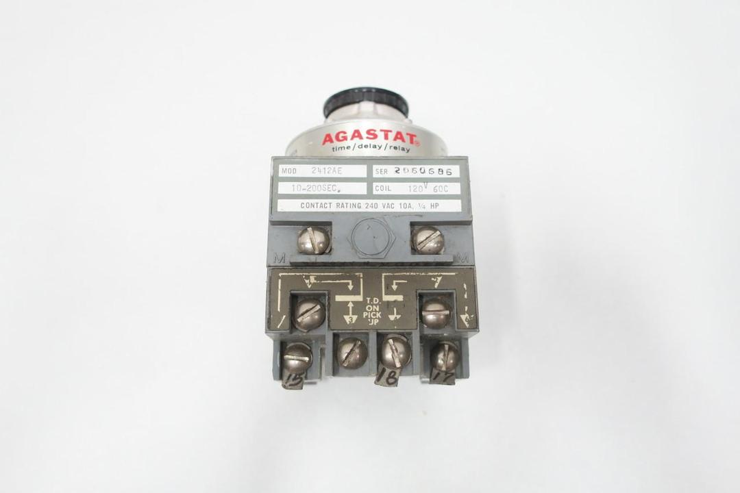 AGASTAT 2412AE TIME DELAY RELAY 120V-AC