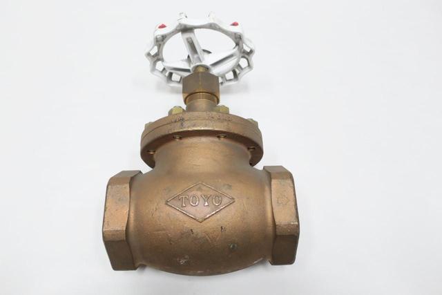 TOYO 221 MANUAL BRONZE GLOBE VALVE 3IN NPT 150