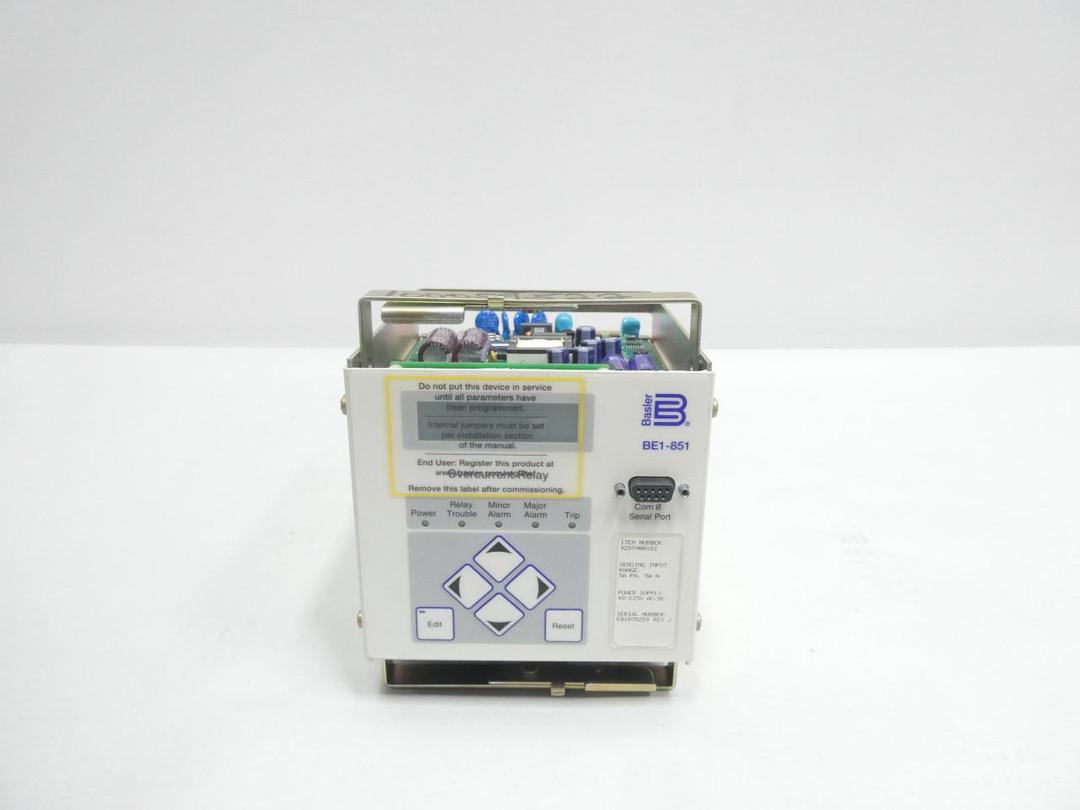 BASLER ELECTRIC BE1-851 PROTECTION RELAY 48/125V-AC/DC