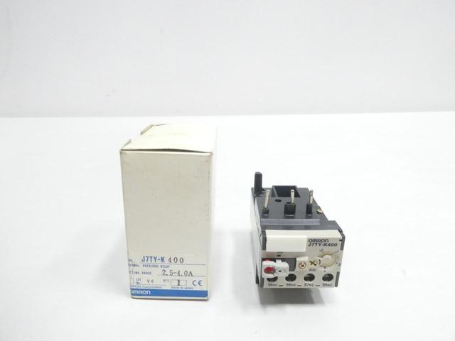 OMRON J7TY-K400 OVERLOAD RELAY 2.5-4A AMP