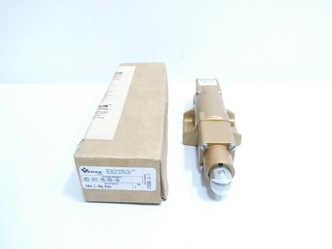 VERSA VCS-3512-18S-55G-155 PNEUMATIC SOLENOID VALVE 200PSI
