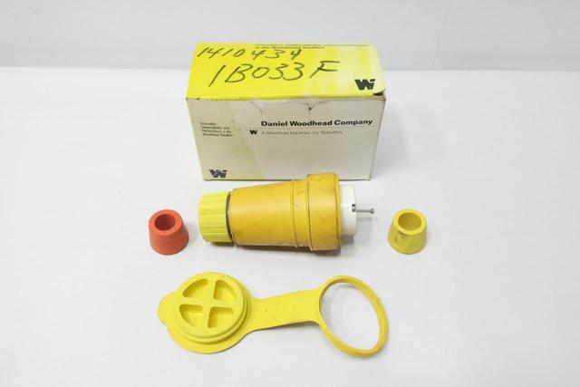 DANIEL WOODHEAD 29W76 WATERTITE LOCKING CONNECTOR 3P 4W 30A AMP 480V-AC