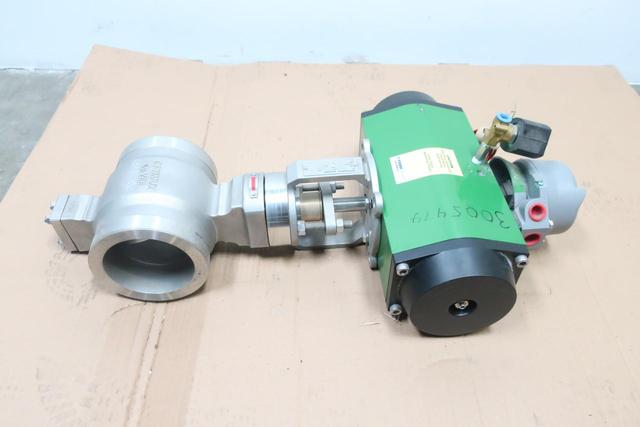 OPTIMUX OPVEE TRIMTECK QX2VB02SDM STAINLESS V-NOTCH BALL CONTROL VALVE 4IN 600
