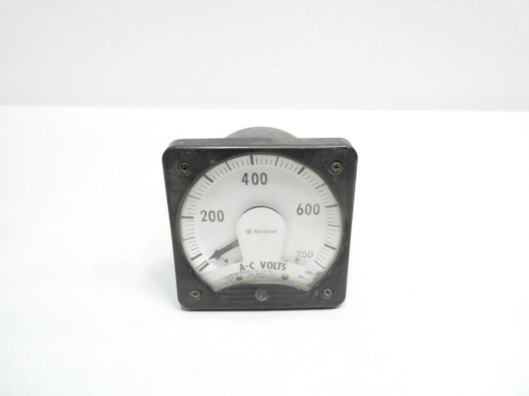 WESTINGHOUSE KA-241 291B462A33 VOLTMETER 0-750V-AC