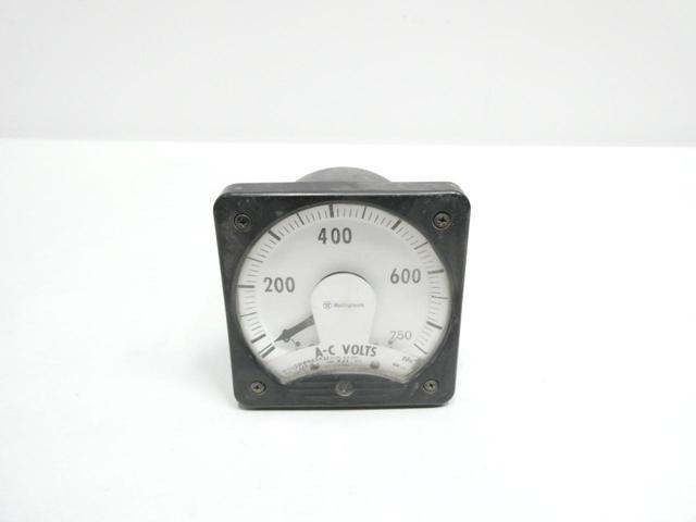 WESTINGHOUSE KA-241 291B462A33 VOLTMETER 0-750V-AC