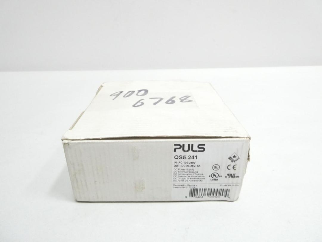 PULS QS5.241 DIMENSION POWER SUPPLY 100-240V-AC 3.4-7.5A AMP 24-28V-DC