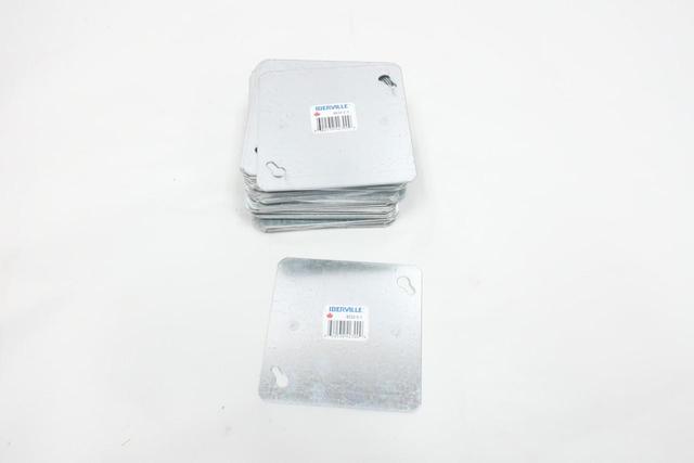 CASE OF 49 IBERVILLE BC-52-C-1 BC52C1 SQUARE BLANK BOX COVER 4IN