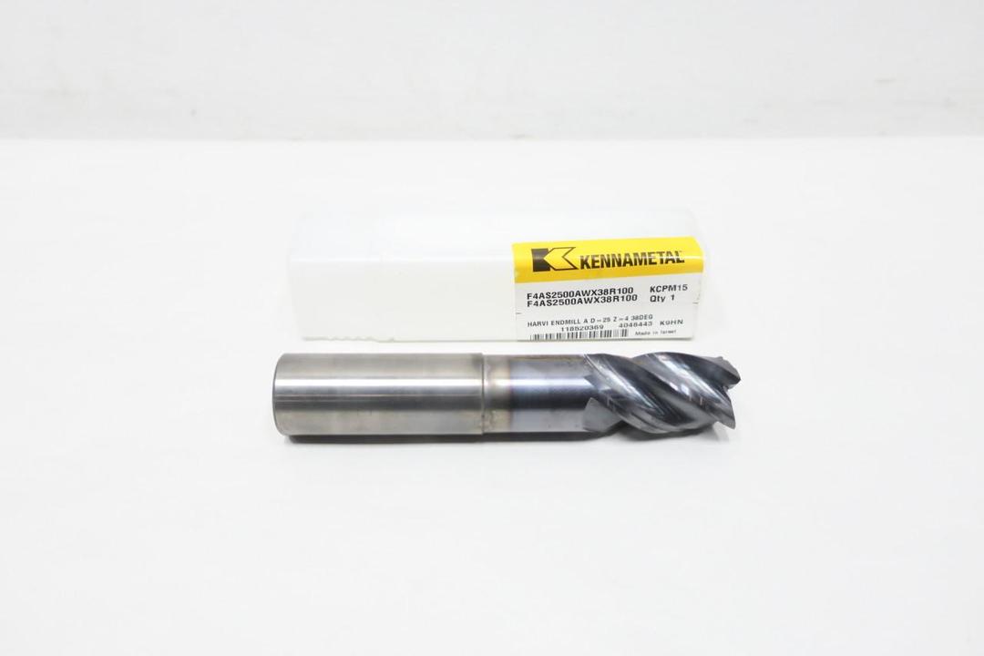 KENNAMETAL F4AS2500AWX38R100 KCPM15 4046443 HARVI END MILL 25MM