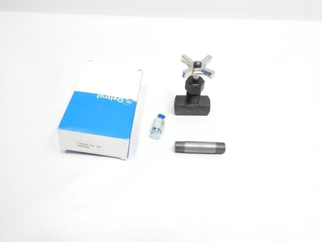 DELTROL S350S1 MANUAL STEEL NEEDLE VALVE 10000PSI 3/8IN NPT