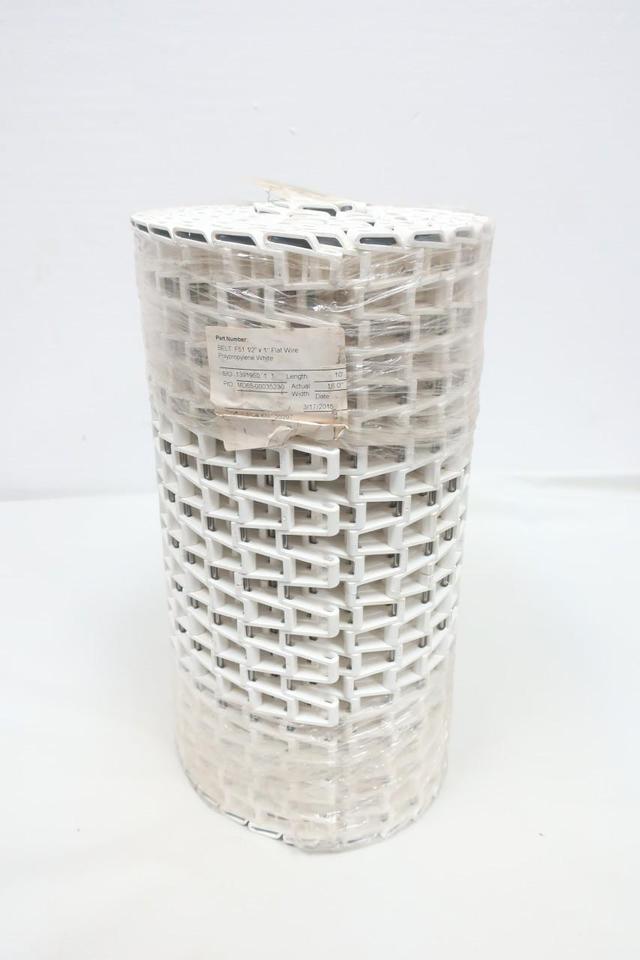 HABASIT F51 MD65-00035230 FLAT WIRE POLYPROPYLENE WHITE CONVEYOR CHAIN 10FT 16IN