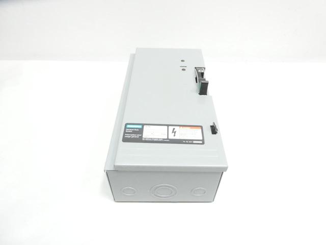 SIEMENS GD361 FUSIBLE DISCONNECT SWITCH 3P 30A AMP 600V-AC