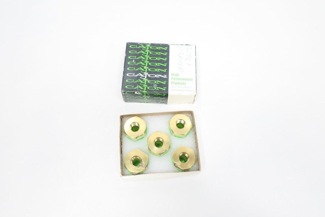 BOX OF 5 CAJON B-8-RB-2 BRASS PIPE REDUCER 1/2IN X 1/8IN NPT
