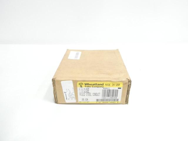BOX OF 25 WHEATLAND E-32152-C 05601 RIGID STEEL CONDUIT NIPPLE 1IN X CLOSE