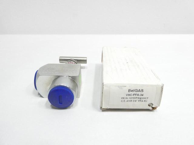 MARSH BELLOFRAM VHC-FFA-34 BELGAS MANUAL NEEDLE VALVE 10000PSI 3/4IN NPT