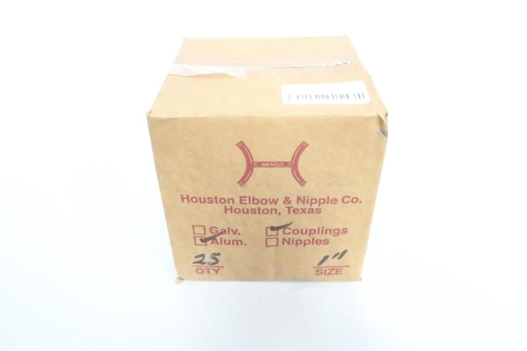 BOX OF 25 HENCO ALUMINUM COUPLING 1IN