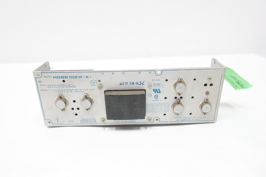CONDOR HDBB105W-A+ POWER SUPPLY 100/120/215/230-240V-AC 12A AMP 5V-DC