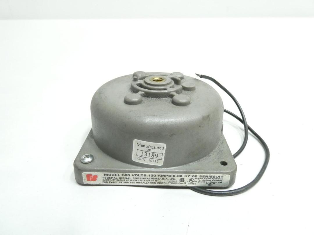 FEDERAL SIGNAL 500 VIBRATING MECHANISM BELL 120V-AC