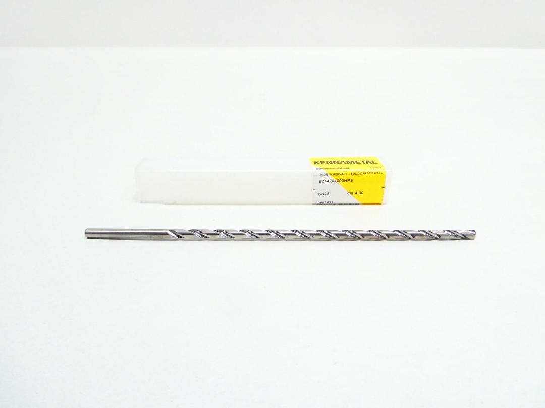 KENNAMETAL B274Z04000HPS SC CARBIDE DRILL BIT 4MM