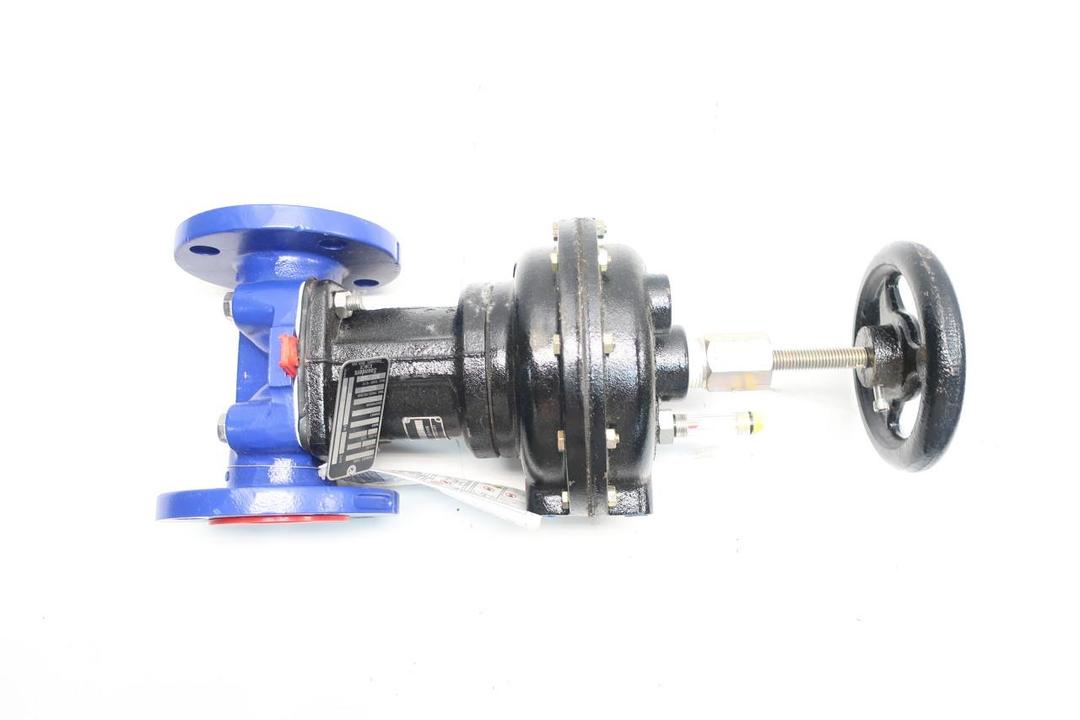 SAUNDERS 3449 MANUAL IRON FLANGED DIAPHRAGM VALVE 2IN 150